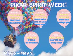 Pixar spirit week